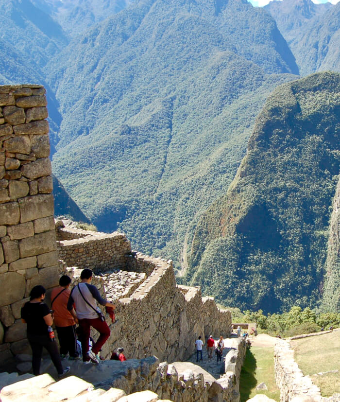 Machu Picchu -pågang av turister